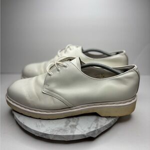 Size 13-Dr Martens 1461 Mono Smooth Leather Oxford Shoes White Monochromatic